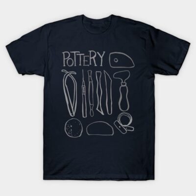 Pottery Tools Tshirt - Ceramic Studio Shirt T-Shirt by Teequeque