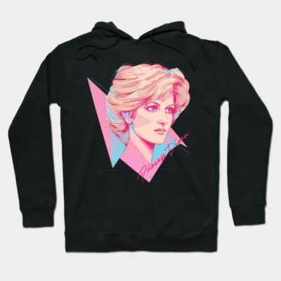 Princess Diana 80s Retro Aesthetic Hoodie by DankFutura