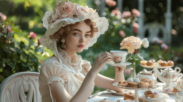 Elegant floral porcelain tea set with vintage design, perfect for afternoon tea parties, featuring delicate pink rose patterns.