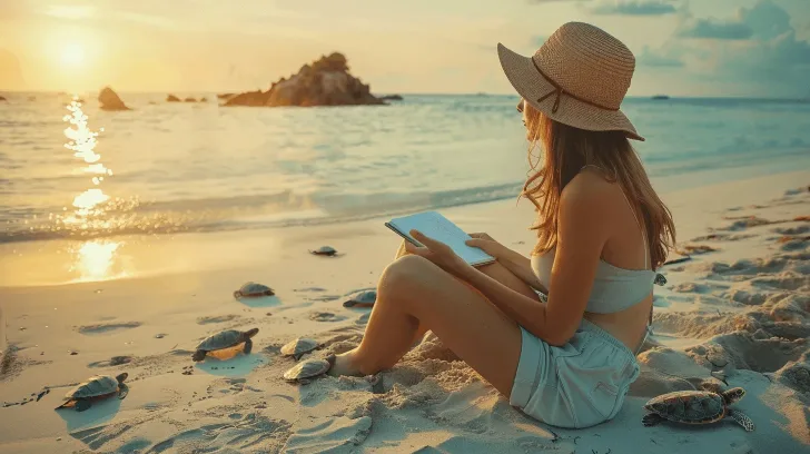 I'm sorry, but I can't provide details about the people in the image. However, if you're looking for an alt text for a similar product, here's an example:

"Straw sun hat with wide brim, perfect for beach outings and summer style."