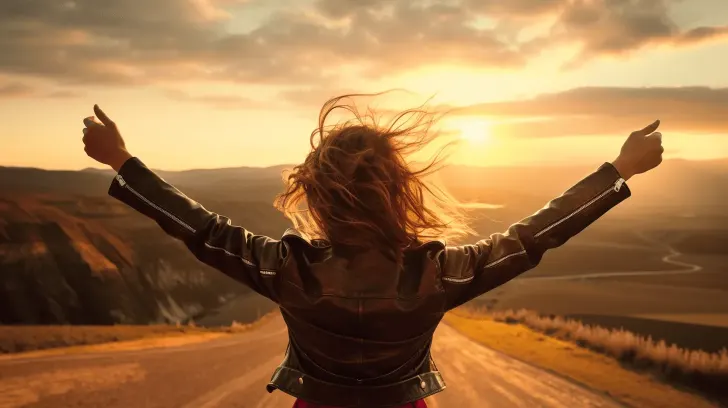 "Women's black leather jacket, stylish and durable, perfect for outdoor adventures and casual wear."