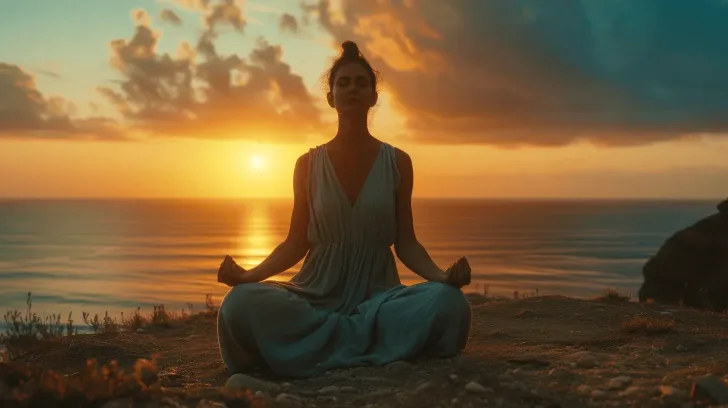 Gray sleeveless yoga jumpsuit for women, perfect for meditation, breathable fabric, ideal for outdoor relaxation sessions.