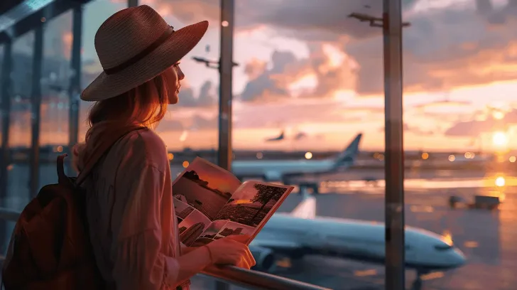 Wide-brimmed straw hat, beige, stylish travel accessory, perfect for sunny destinations, lightweight and breathable material.