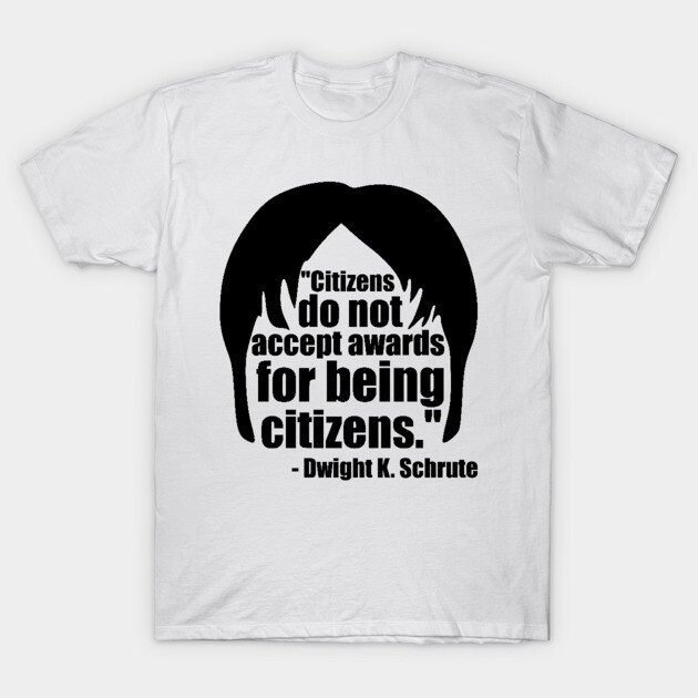 White cotton t-shirt with black graphic and quote design, perfect for casual wear and statement style.