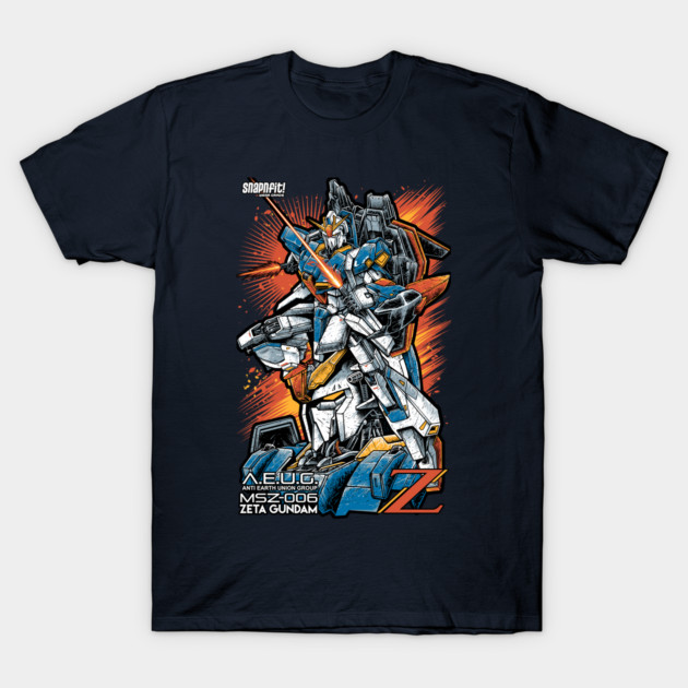 Zeta Gundam T-Shirt 1 Zeta Gundam T-Shirt by Snapnfit