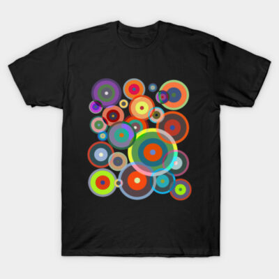 Op Art No. 201 Kandinsky T-Shirt by Rockett Graphics