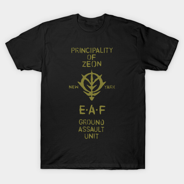 zieg zeon T-Shirt 1 zieg zeon T-Shirt by john rokim