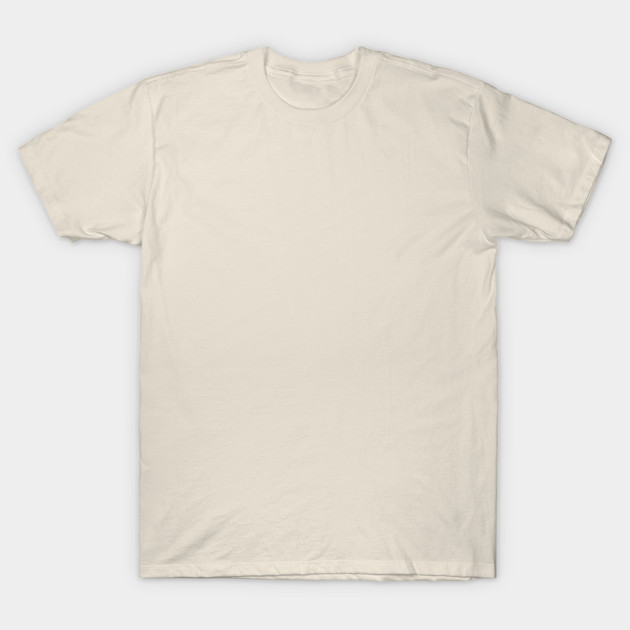 Cream-colored cotton t-shirt, short sleeve, unisex style. Ideal for casual wear, breathable and comfortable material.