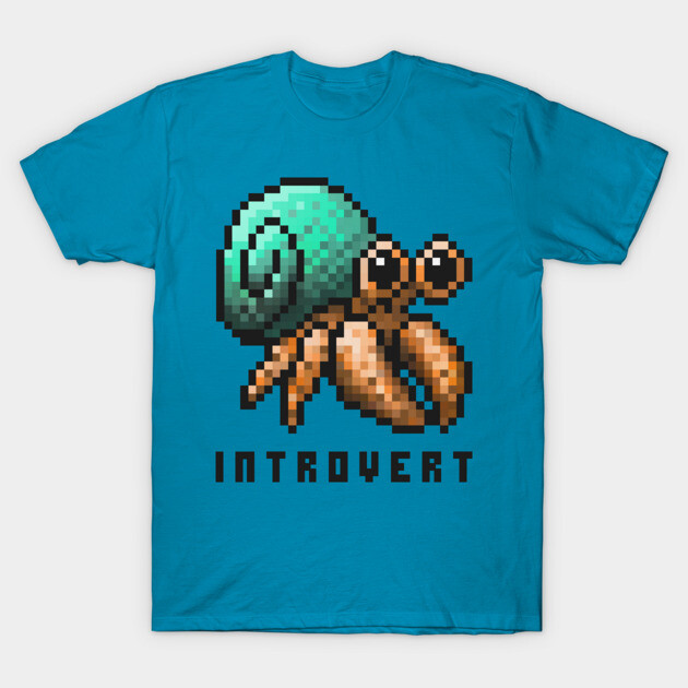 Introvert-Crab T-Shirt by SHRTWRDS