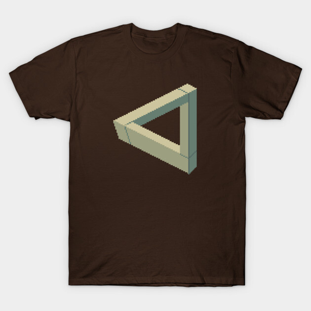 Pixel Art Penrose Triangle T-Shirt 1 Pixel Art Penrose Triangle T-Shirt by PXLFLX