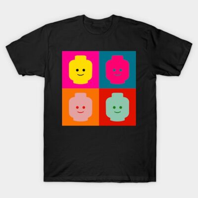 Lego head Pop art T-Shirt by Lego Heads