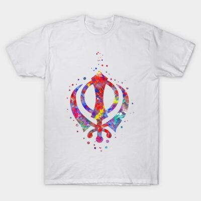 Khanda, Sikh symbol T-Shirt by RosaliArt