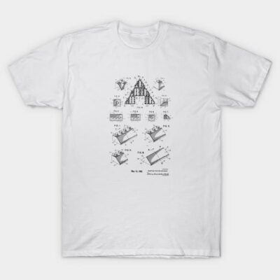 Legos Building Bricks Patent 1962 T-Shirt by MadebyDesign
