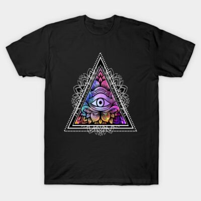 Illuminati Triangle Eye T-Shirt by leodesigns