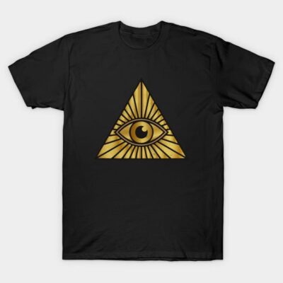 Gold Illuminati T-Shirt by CTShirts