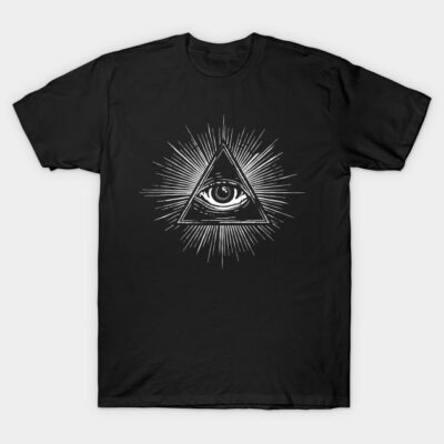 Illuminati New World Order Pyramid T-Shirt by forge22