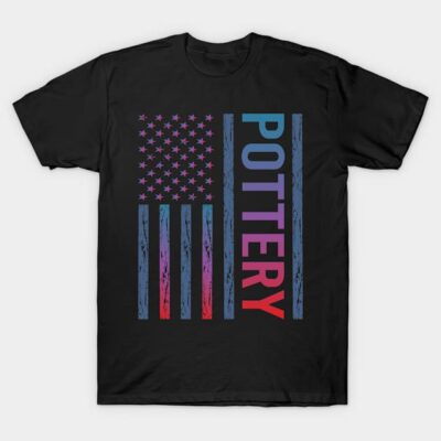 Gradient Flag Pottery Potter T-Shirt by Good Day