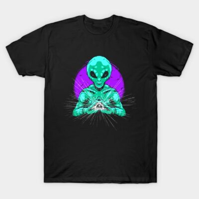 Illuminati Aliens Invasion T-Shirt by BakaOutfit