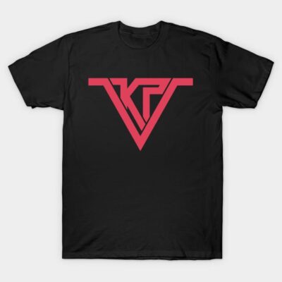 Red Logo (Centered Chest) T-Shirt by KP5ive