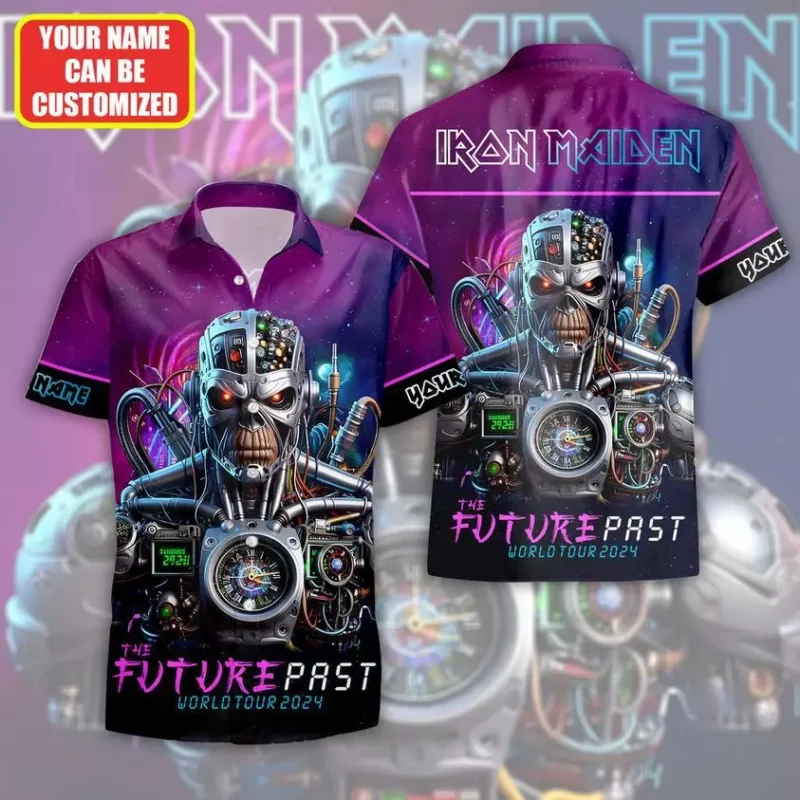 Personalized Iron Maiden Future Past Tour 2024 Hawaiian Shirt