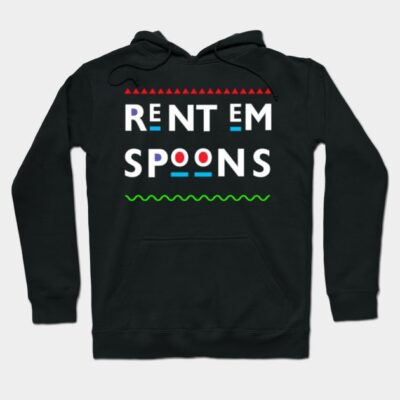 Rent Em Spoons 90'S Tv Hoodie by Radiant Aura