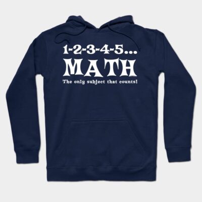 White Math Counts Hoodie by Barthol Graphics