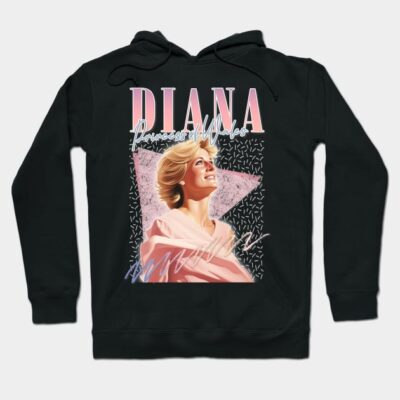 Princess Diana - 90s Retro Aesthetic Fan Design Hoodie by DankFutura