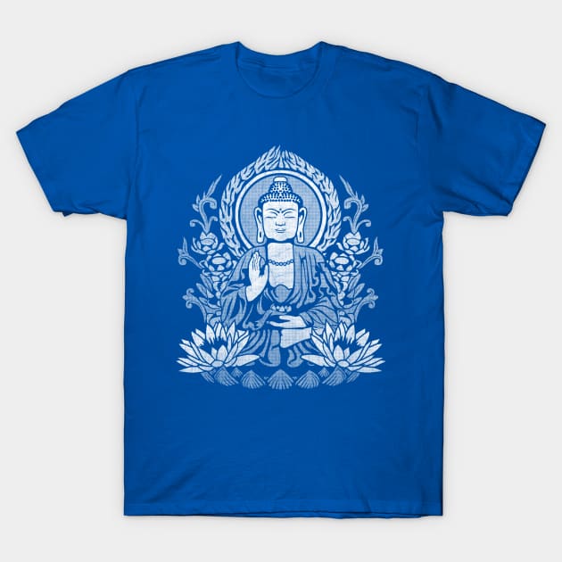 Siddhartha Gautama Buddha - White Halftone T-Shirt by GAz