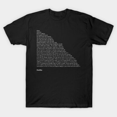 Buddha Quotes T-Shirt by qqqueiru