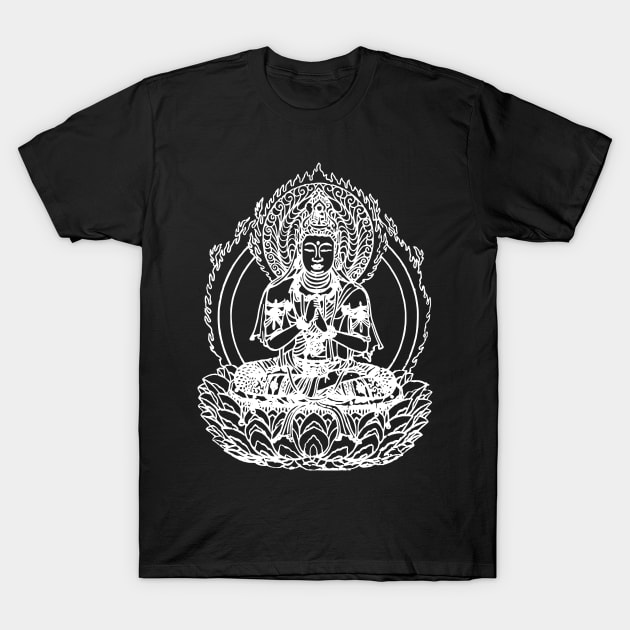 Flaming Buddha T-Shirt by madeinchorley