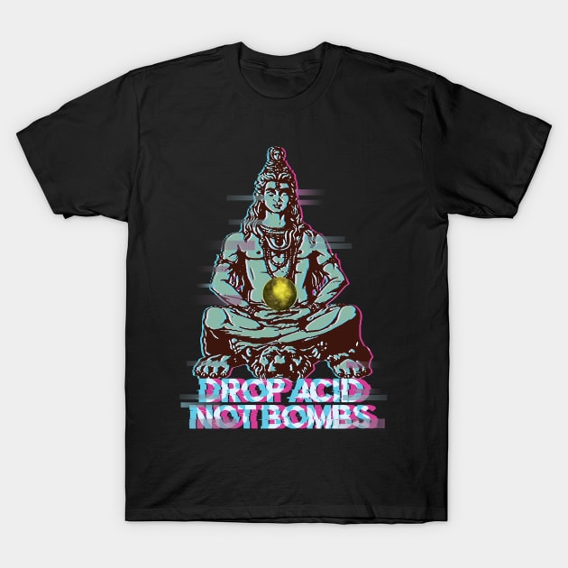 Buddha Tshirt Acid Techno T-Shirt by avshirtnation