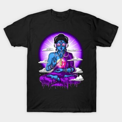 Psychedelic Buddha T-Shirt by underheaven