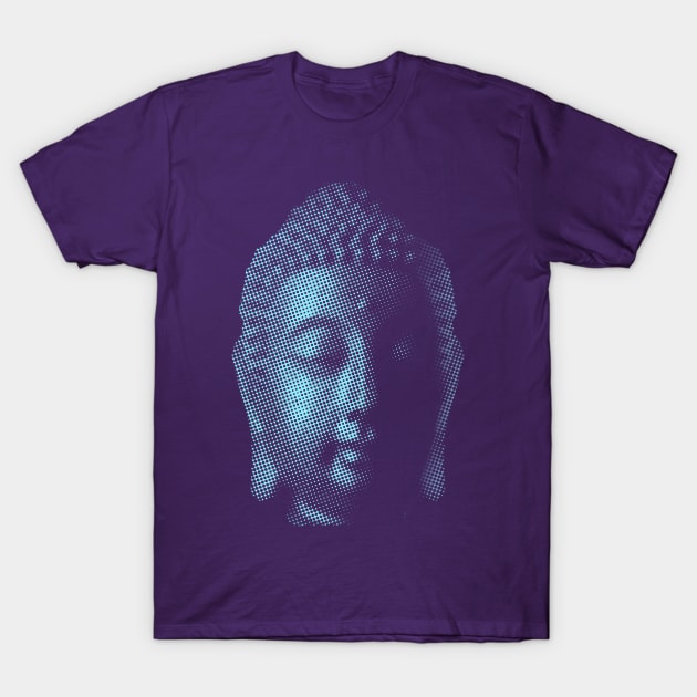Big Blue Buddha T-Shirt by ROBOTFACE T-Shirts