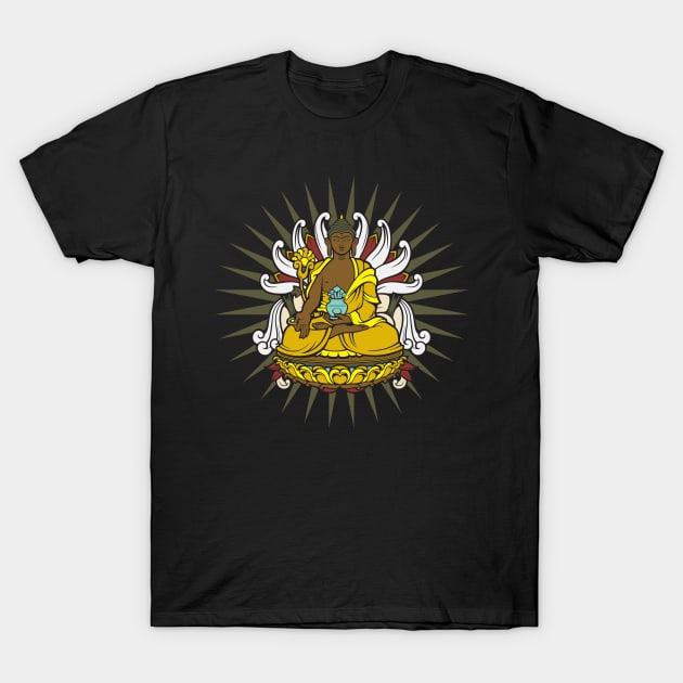 Medicine Buddha T-Shirt by RadStar