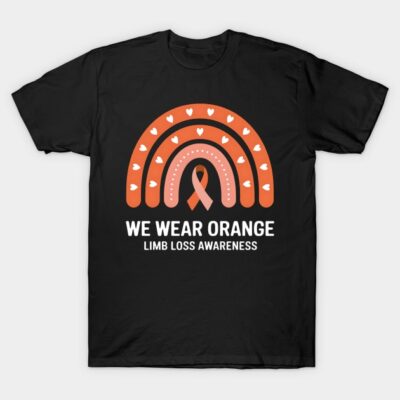 Limb Loss Awareness Ribbon Funny Amputee Support Amputation T-Shirt by thewebchimp