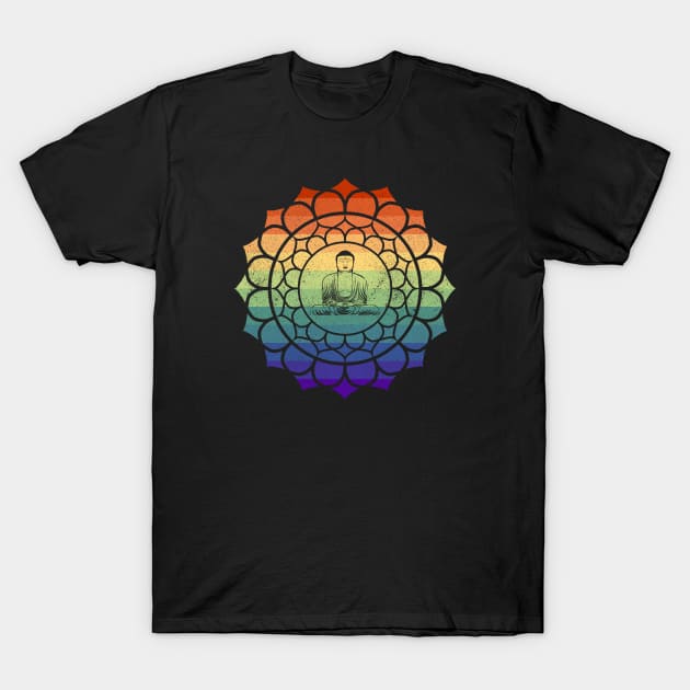 Gay Buddha Mandala T-Shirt by Muzehack