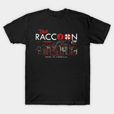 VISIT RACCOON T-Shirt by arace