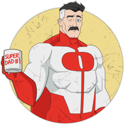 Super Dad T-Shirt by PaperHead