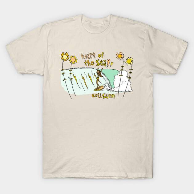 heart of the sea legend rell sunn retro surf art by surfy birdy T-Shirt by surfybirdy