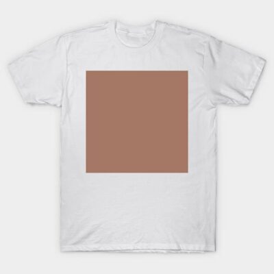 Solid Color Mocha Mousse T-Shirt by ellenhenryart