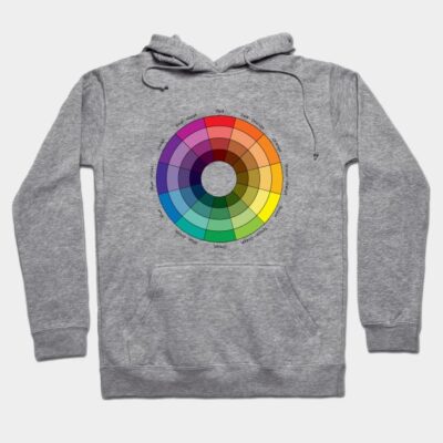 Color Wheel Art Teacher Hoodie by ROLLIE MC SCROLLIE