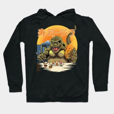 sushizilla Hoodie by polkadothero