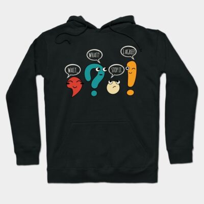 Funny Grammar Teacher Hoodie by kangaroo Studio