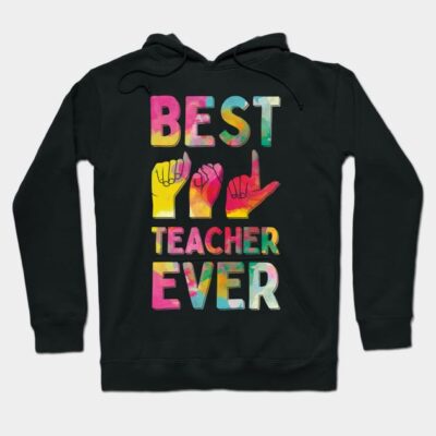 Best ASL Teacher Ever Hoodie by Giggias