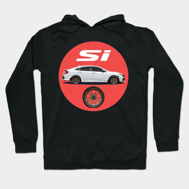 17 Civic Si Hoodie by J7Artwork