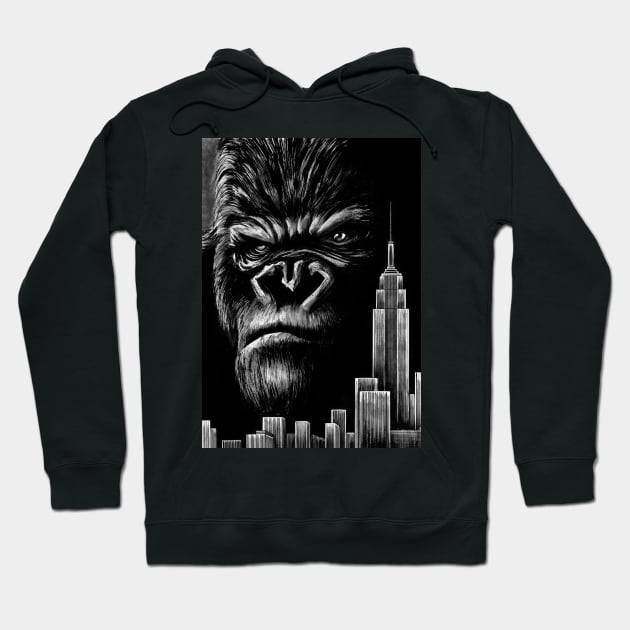 King Kong - Inktober 2019 Hoodie by Jomeeo