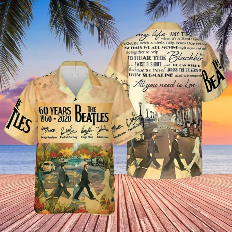 60 Years of The Beatles Hawaiian Shirt