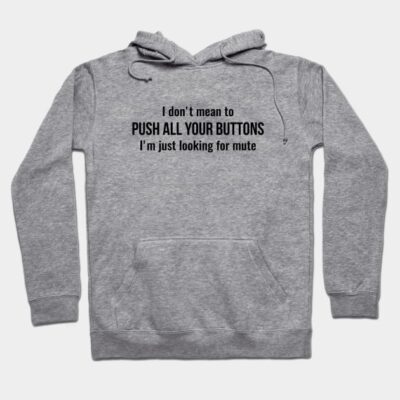 Gray cotton hoodie with humorous text print, casual style, warm and comfortable for everyday wear.