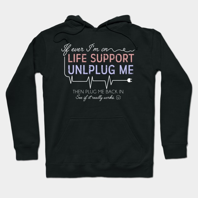 Black hoodie with humorous text design, cozy casual wear. Perfect for comfort and style. Cotton blend, unisex fit.