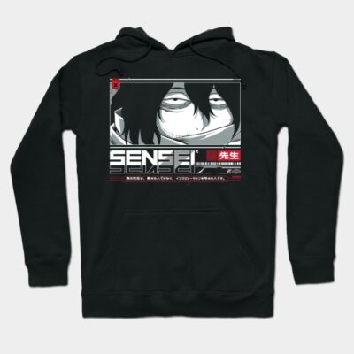 Black anime graphic hoodie, featuring stylish manga design, perfect for casual wear and fans of Japanese art.